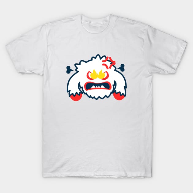 Angry Yeti T-Shirt by Johnitees